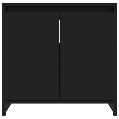 Kylpyhuonekaappi musta 60x33x61 cm tekninen puu