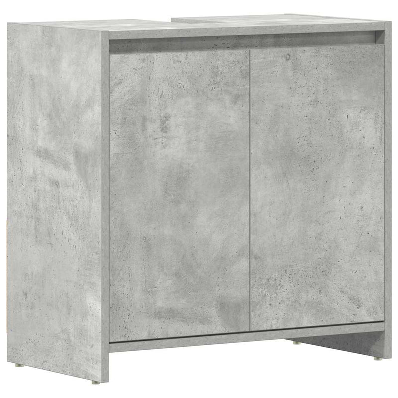 Betoninharmaa kylpyhuonekaappi Ozsvath 60x33x61cm (puinen)