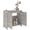Kylpyhuonekaappi betoninharmaa 60x33x61 cm tekninen puu