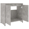 Kylpyhuonekaappi betoninharmaa 60x33x61 cm tekninen puu