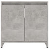 Kylpyhuonekaappi betoninharmaa 60x33x61 cm tekninen puu