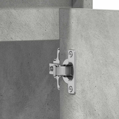 Betoninharmaa kylpyhuonekaappi Ozsvath 60x33x61cm (puinen)