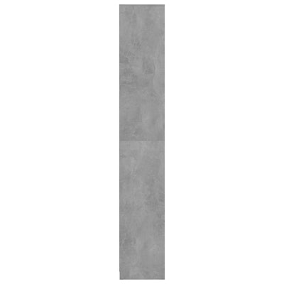 Kylpyhuonekaappi betoninharmaa 30x30x183,5 cm tekninen puu