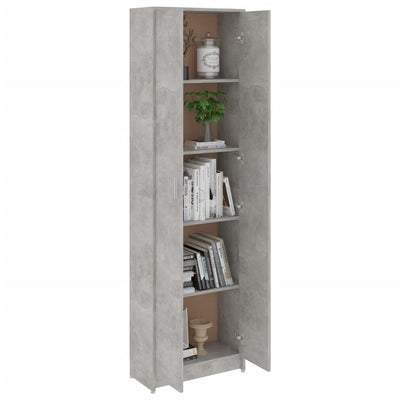 Eteisen vaatekaappi betoninharmaa 55x25x189 cm tekninen puu