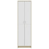 Eteisen vaatekaappi valk./Sonoma-tammi 55x25x189 cm lastulevy