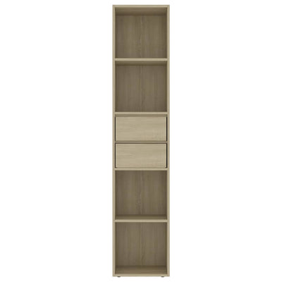 Kirjahylly Sonoma-tammi 36x30x171 cm tekninen puu