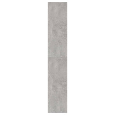 Kirjahylly betoninharmaa 36x30x171 cm tekninen puu