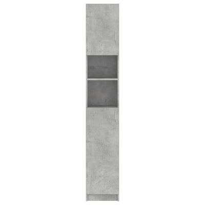 Kylpyhuonekaappi betoninharmaa 32x25,5x190 cm tekninen puu