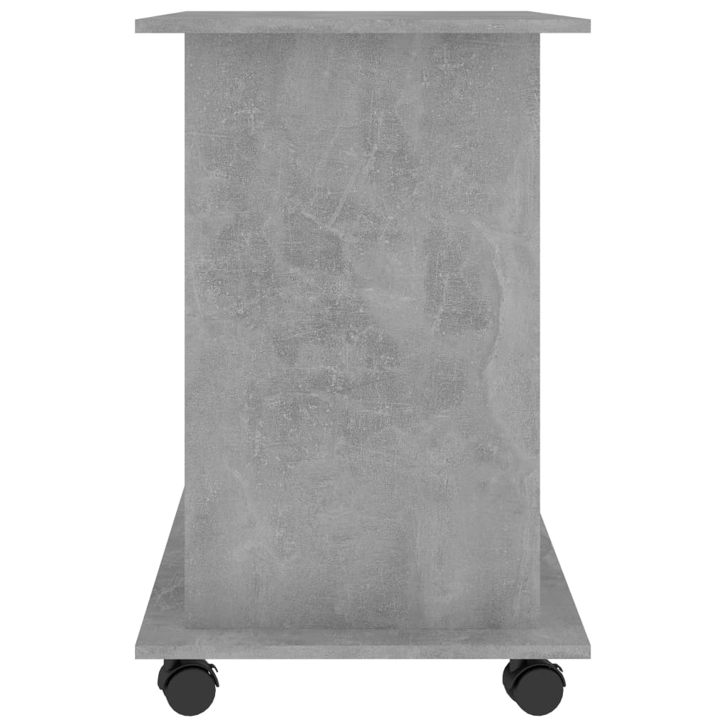 Betoninharmaa tietokonepöytä Tasita 80x50x75cm (puinen)