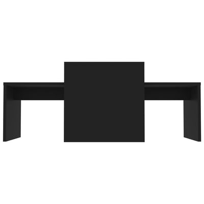 Musta sohvapöytäsarja Geralyn 100x48x40cm (lastulevy)