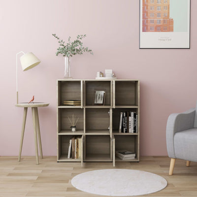 Kirjahylly Sonoma-tammi 90x30x90 cm tekninen puu