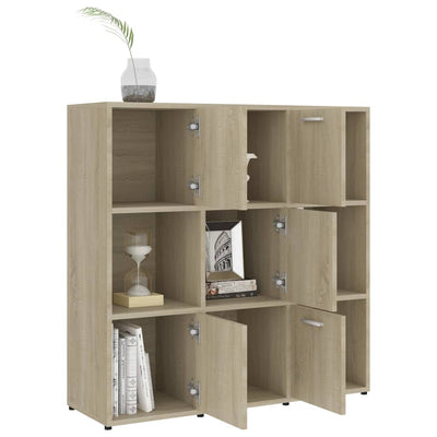 Kirjahylly Sonoma-tammi 90x30x90 cm tekninen puu