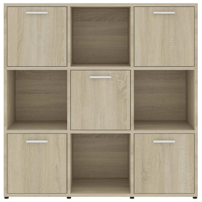 Kirjahylly Sonoma-tammi 90x30x90 cm tekninen puu