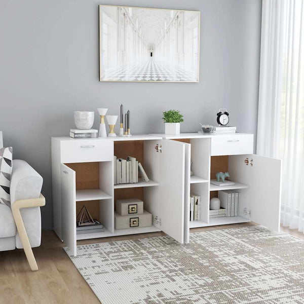 Senkki valkoinen 160x36x75 cm lastulevy