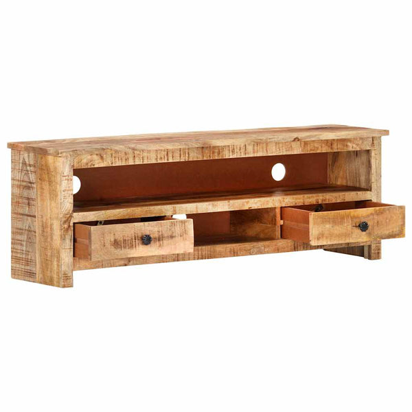 TV-taso 120x30x40 cm karkea mangopuu