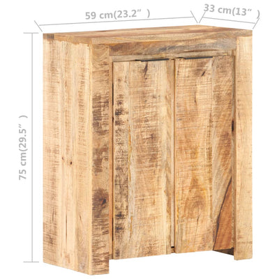 Senkki 59x33x75 cm karkea mangopuu