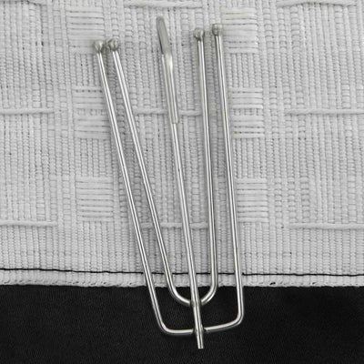 Musta pellavamaiset pimennysverhot koukuilla Csato 140x175cm (2 kpl)