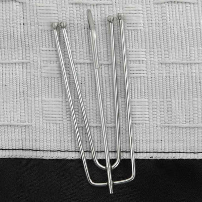 Musta pellavamaiset pimennysverhot koukuilla Csato 140x225cm (2 kpl)