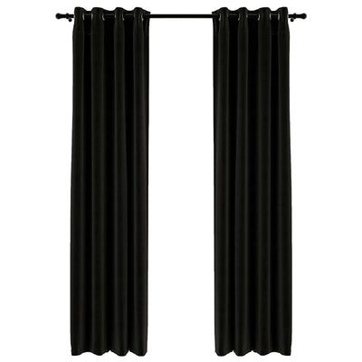 Antrasiitti pellavamaiset pimennysverhot Eufrosin 140x245cm (2 kpl)