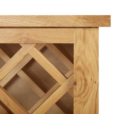 Viinikaappi 11 pullolle 80x32x80 cm täysi tammi