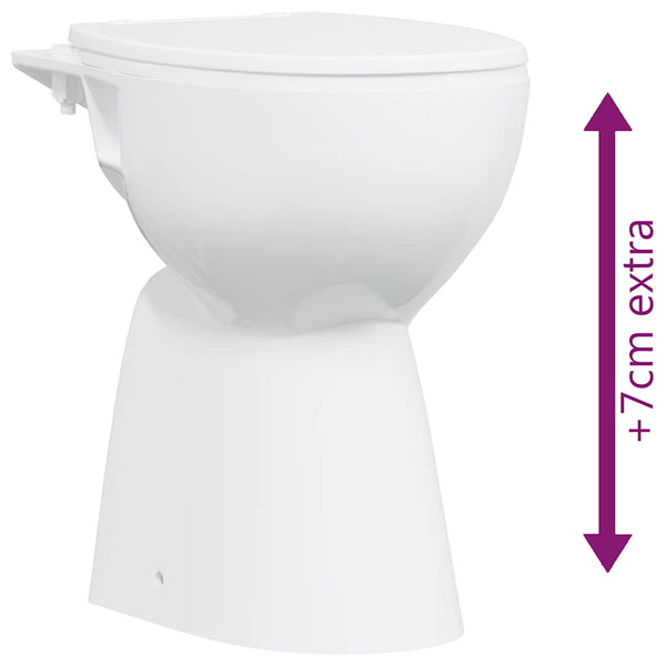 Valk korkea reunaton wc soft close Stefi 7cm (korkeampi keraaminen)