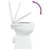 Valk korkea reunaton wc soft close Stefi 7cm (korkeampi keraaminen)