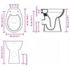Valk korkea reunaton wc soft close Stefi 7cm (korkeampi keraaminen)