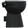 Musta korkea reunaton wc soft close Stefi 7cm (korkeampi keraaminen)