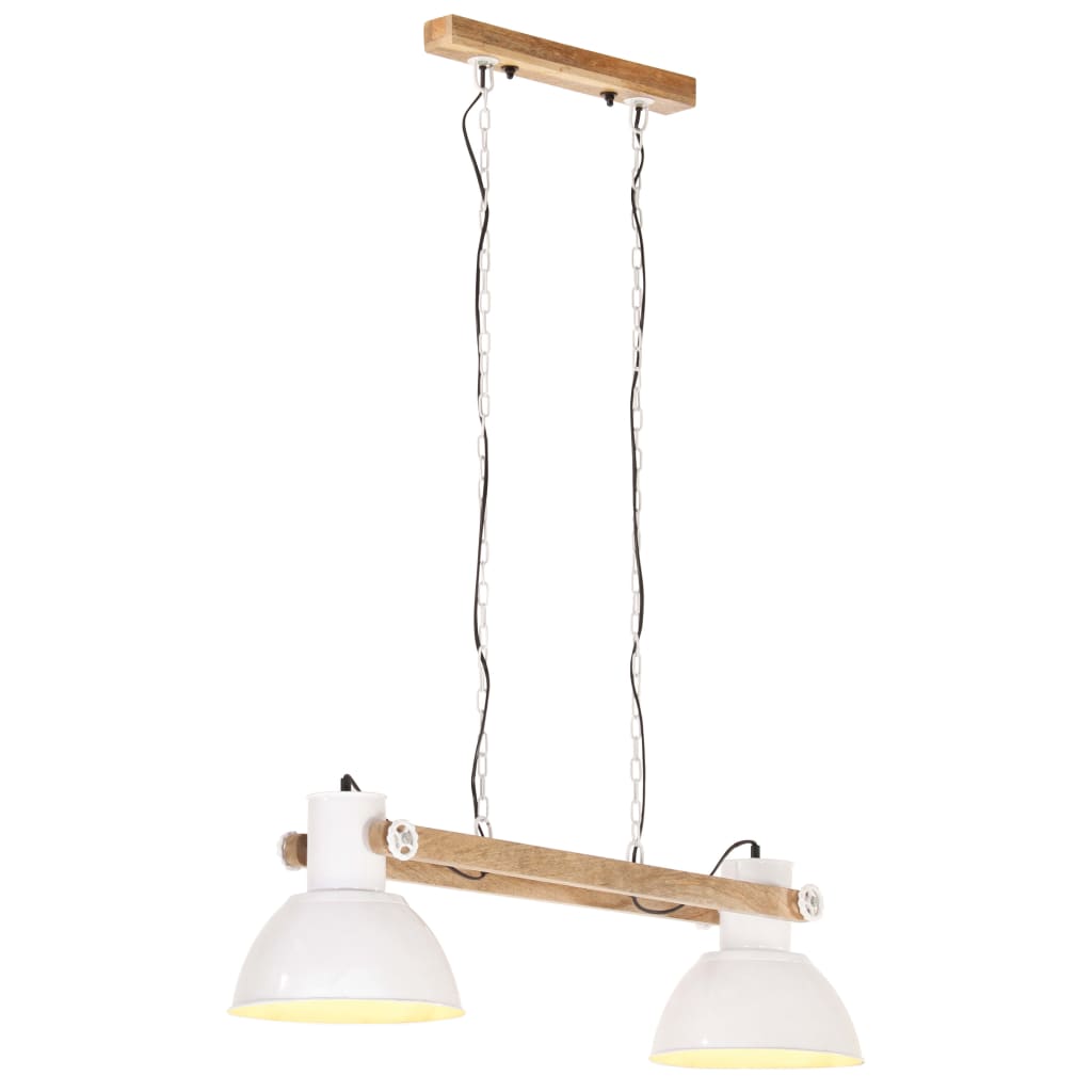 Valkoinen teollistyylinen riippuvalaisin Teliva 109cm (25 w, e27)