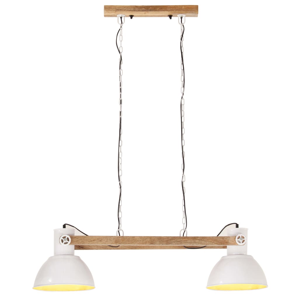 Valkoinen teollistyylinen riippuvalaisin Teliva 109cm (25 w, e27)