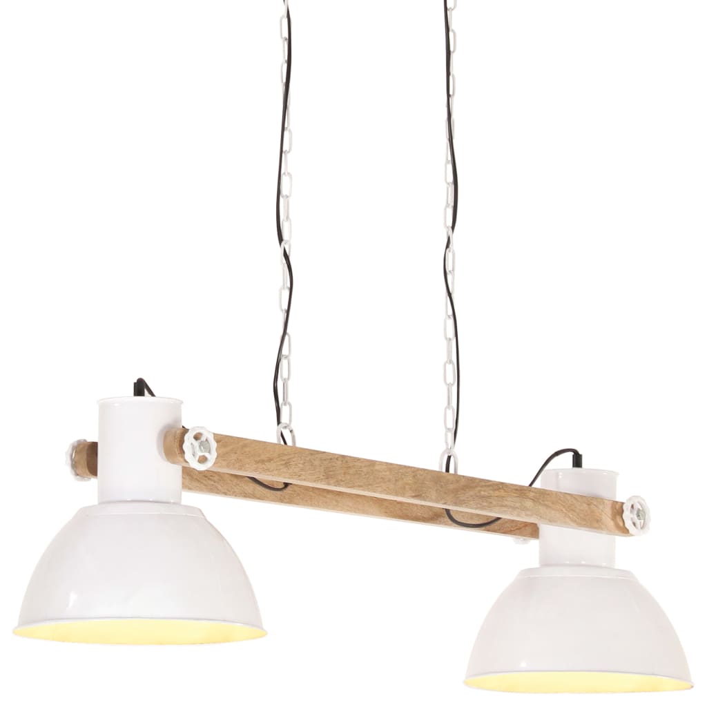 Valkoinen teollistyylinen riippuvalaisin Teliva 109cm (25 w, e27)
