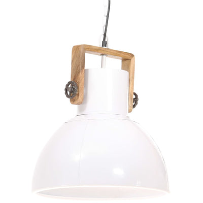 Teollistyylinen riippuvalaisin 25 W valkoinen pyöreä 40 cm E27