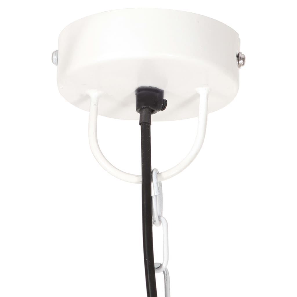 Valkoinen teollistyylinen riippuvalaisin Adelea 30cm (25 w, pyöreä, e27)