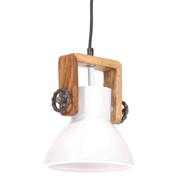 Teollistyylinen riippuvalaisin 25 W valkoinen pyöreä 19 cm E27