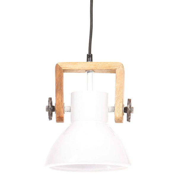 Teollistyylinen riippuvalaisin 25 W valkoinen pyöreä 19 cm E27