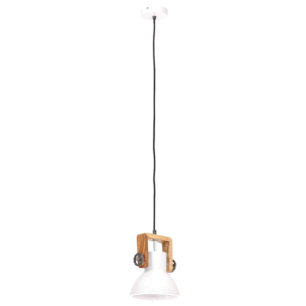 Teollistyylinen riippuvalaisin 25 W valkoinen pyöreä 19 cm E27