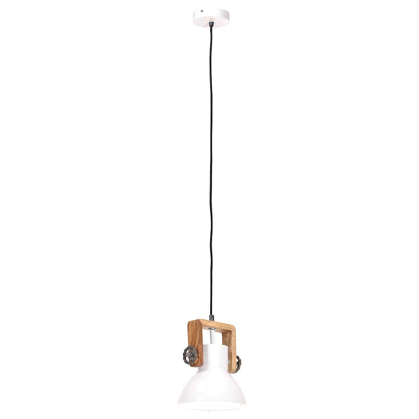 Teollistyylinen riippuvalaisin 25 W valkoinen pyöreä 19 cm E27