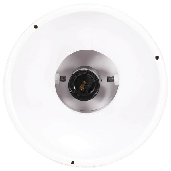 Teollistyylinen riippuvalaisin 25 W valkoinen pyöreä 19 cm E27
