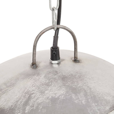 Teollistyylinen riippuvalaisin 25 W hopea pyöreä 41 cm E27