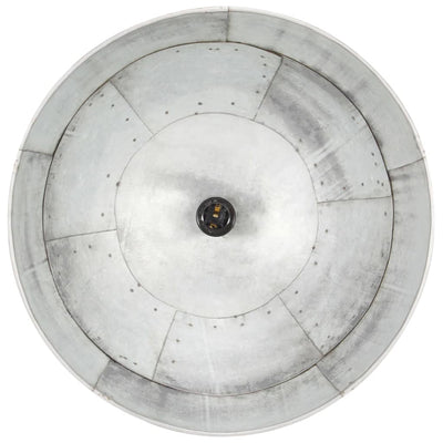 Teollistyylinen riippuvalaisin 25 W hopea pyöreä 41 cm E27