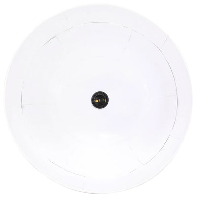 Valkoinen teollistyylinen riippuvalaisin Nachita pyöreä 41cm (25 w e27)