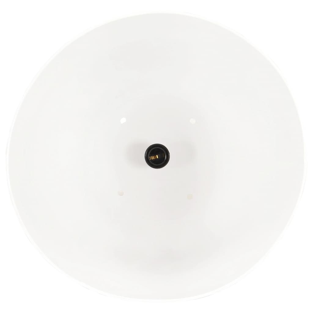 Valkoinen teollistyylinen riippuvalaisin Infratirea 42cm (25 w, pyöreä, e27)