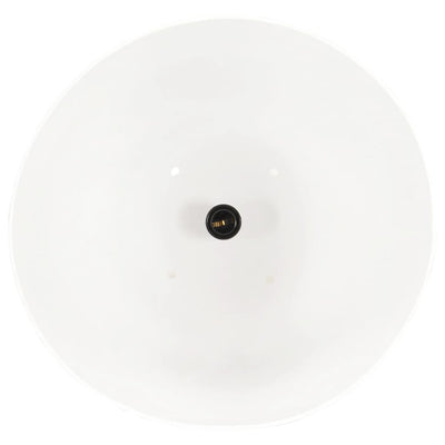 Valkoinen teollistyylinen riippuvalaisin Infratirea 42cm (25 w, pyöreä, e27)