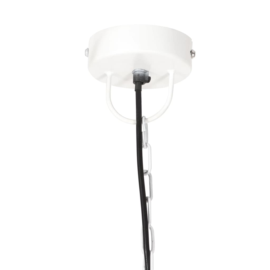 Valkoinen teollistyylinen riippuvalaisin Infratirea 42cm (25 w, pyöreä, e27)