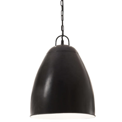 Teollistyylinen riippuvalaisin 25 W musta pyöreä 32 cm E27