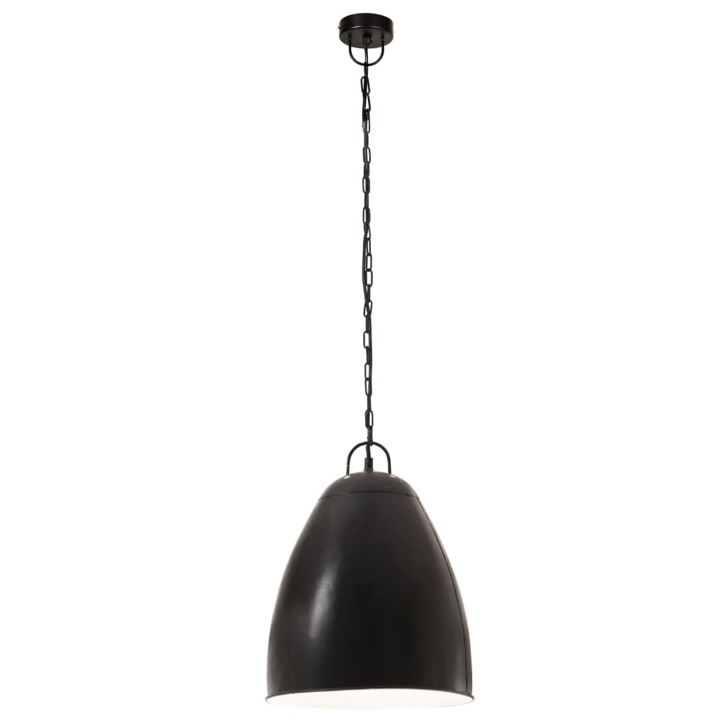 Musta teollistyylinen riippuvalaisin Infratirea 32cm (25 w, pyöreä, e27)