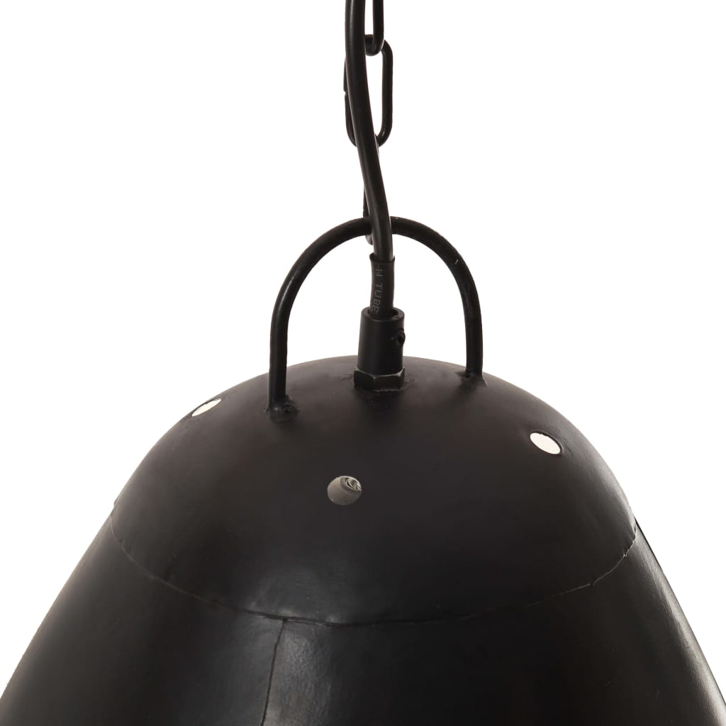 Musta teollistyylinen riippuvalaisin Infratirea 32cm (25 w, pyöreä, e27)