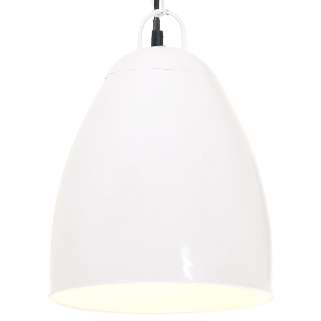 Valkoinen teollistyylinen riippuvalaisin Infratirea 32cm (25 w, pyöreä, e27)