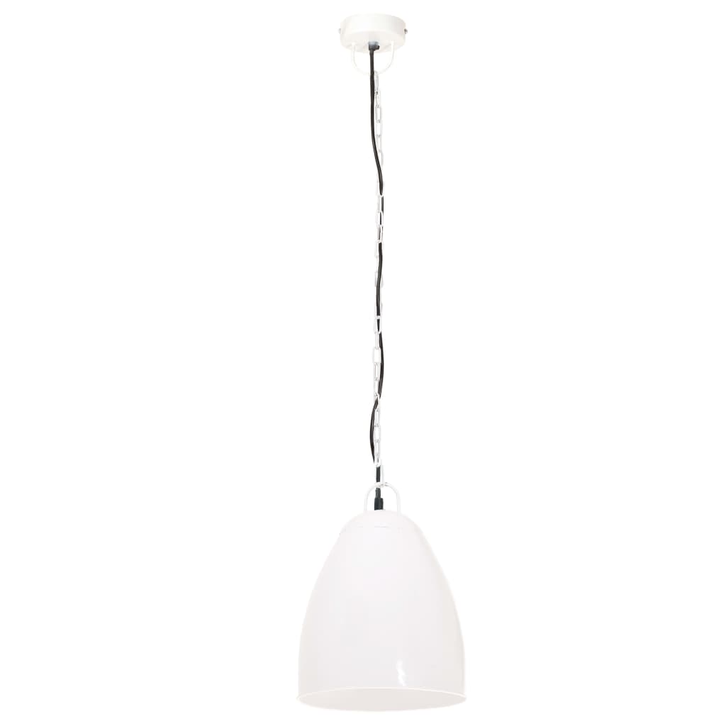 Valkoinen teollistyylinen riippuvalaisin Infratirea 32cm (25 w, pyöreä, e27)