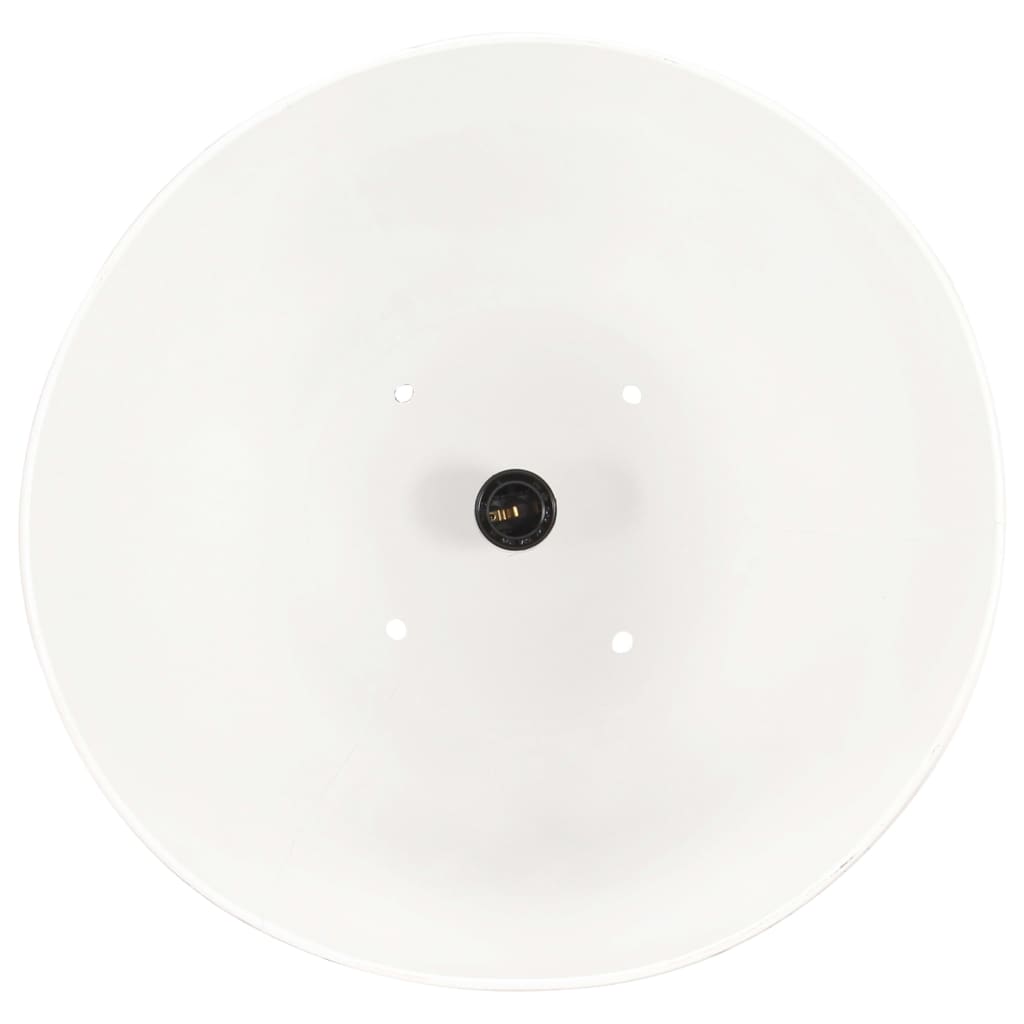 Valkoinen teollistyylinen riippuvalaisin Infratirea 32cm (25 w, pyöreä, e27)